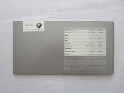 2002 BMW Z4 Sales Brochure Catalog Advertising Z4 2.5i Z4 3.0i