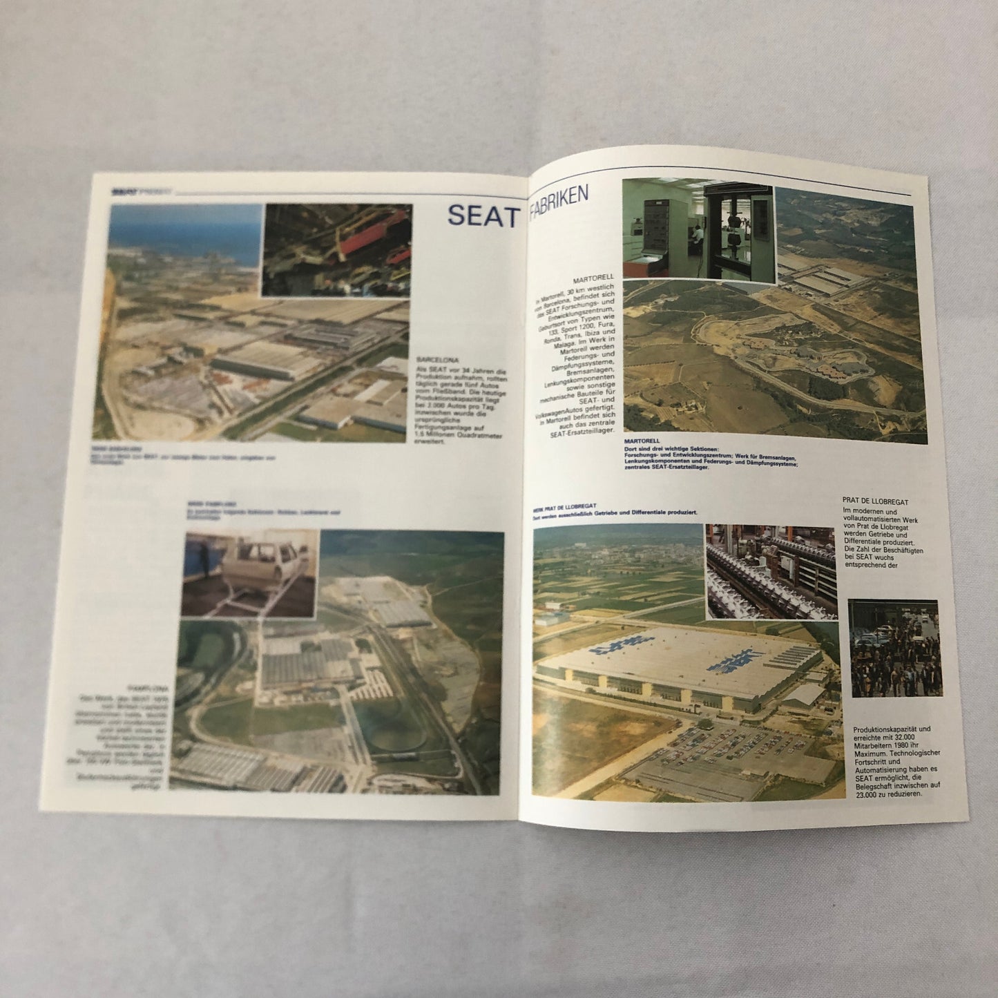 1987 SEAT Malaga Injection Car Press Kit Photos Brochure GERMAN Text