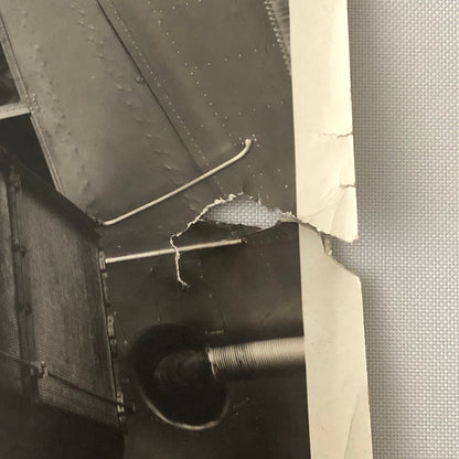 Photo Photograph Early Avaitor in Plane Refilling Antifreeze Aircraft