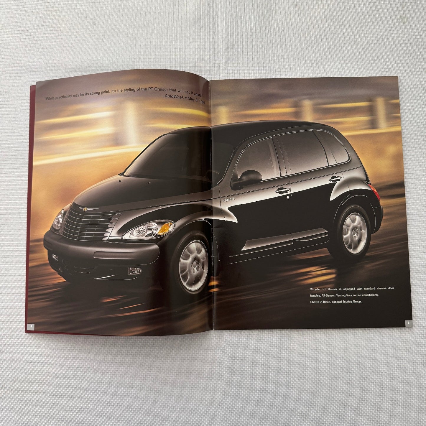 2001 Chrysler PT Cruiser Car Sales Brochure Catalog Advertising Canadian