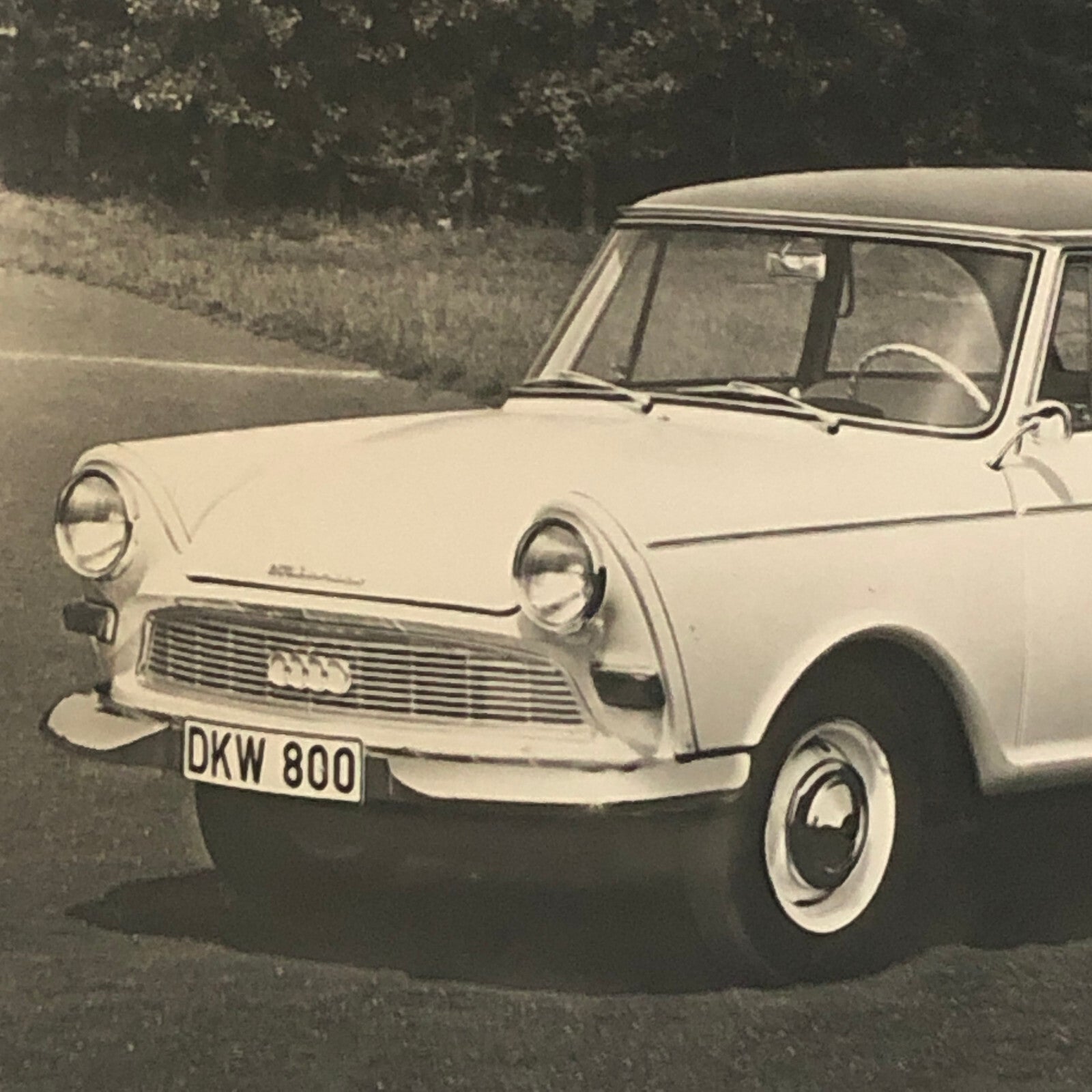 Auto Union DKW Junior De Luxe Car Factory Press Photo Photograph Vintage