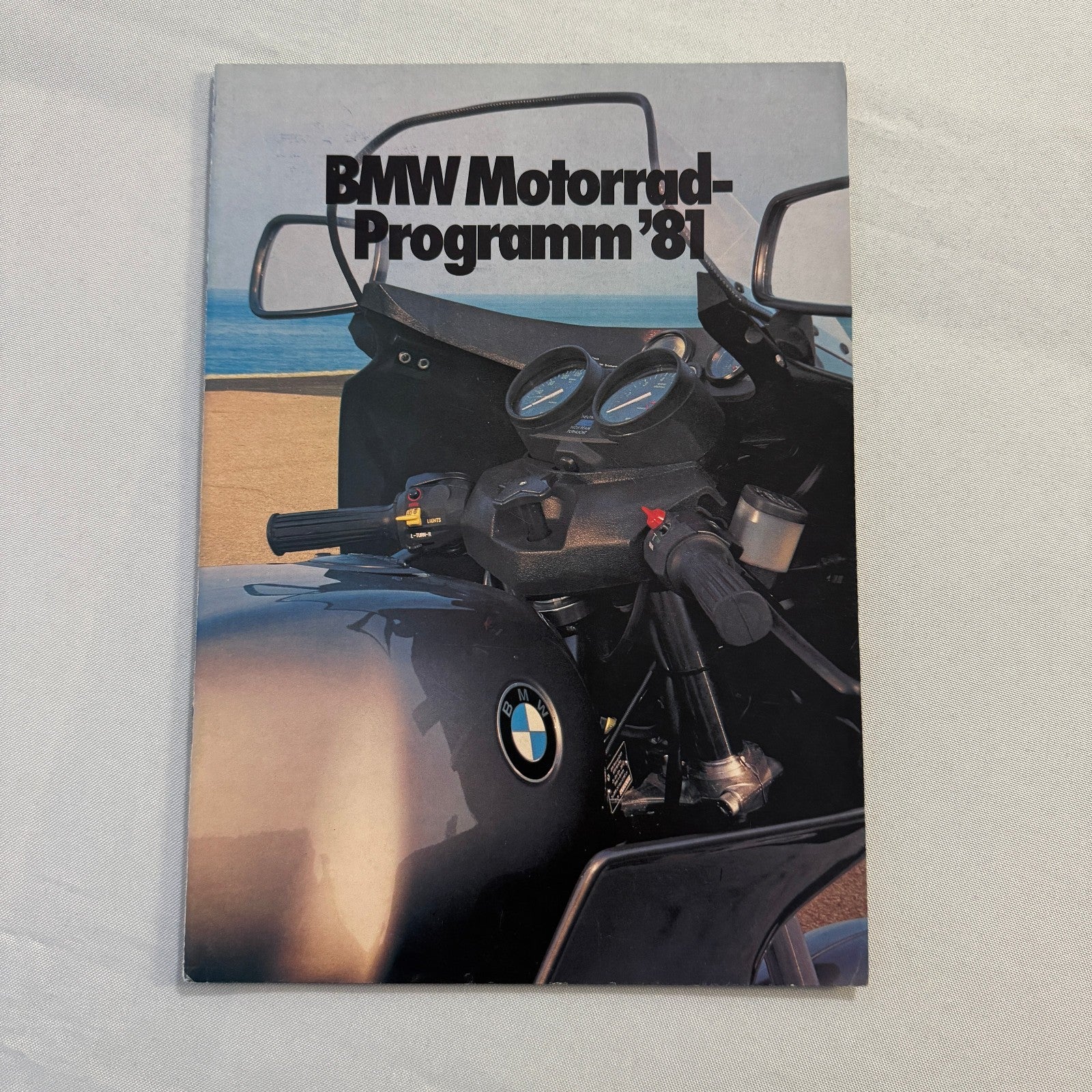 1981 BMW Motorcycle Sales Brochure Catalog R100 CS RT R80 R65 R45 GERMAN