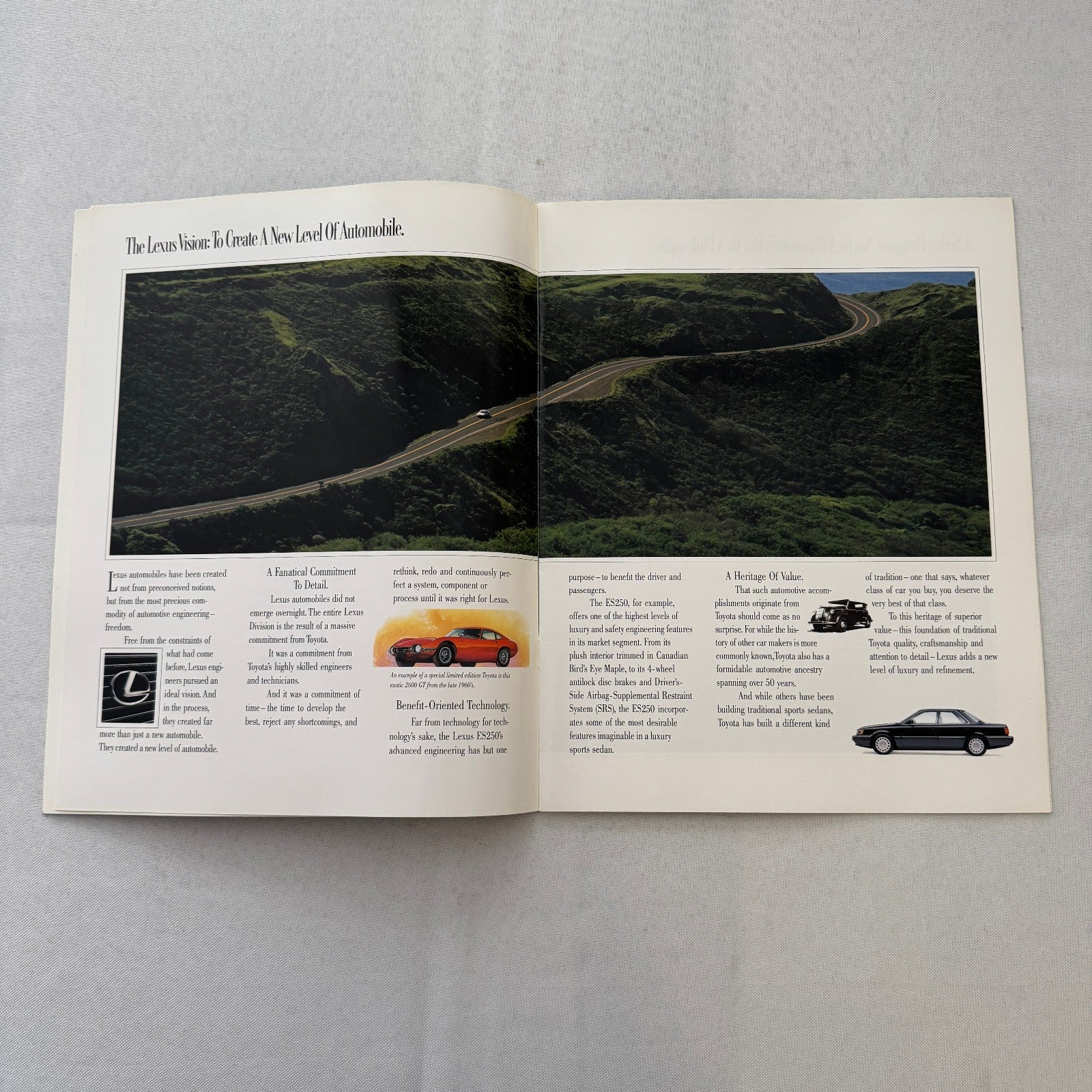 Lexus ES250 Car Sales Brochure Catalog Advertising Canadian Lexus ES 250 Vintage
