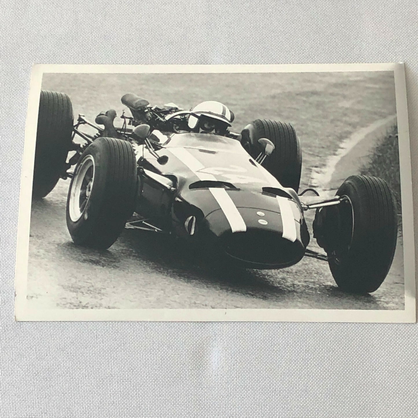 Vintage John Surtees 1966 Dutch Grand Prix Cooper Car Racing Photo Photograph