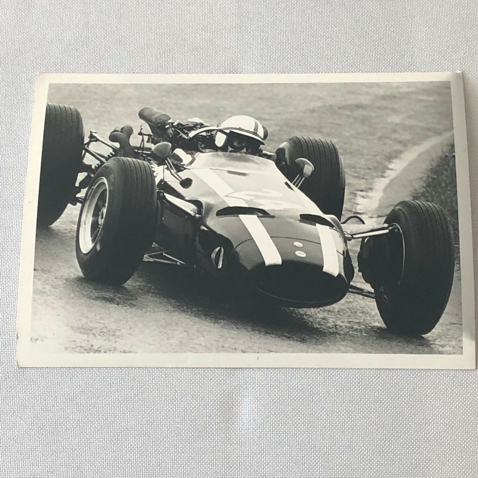 Vintage John Surtees 1966 Dutch Grand Prix Cooper Car Racing Photo Photograph