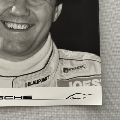 Porsche Racing Driver Frank Jelinski Factory Press Photo Photograph