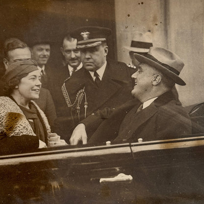 Franklin Roosevelt FDR United States President Press Photo 1933 Photograph Car