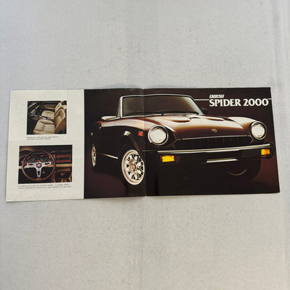 Fiat Spider 2000 Car Sales Brochure Catalog Advertising FRENCH Canadian