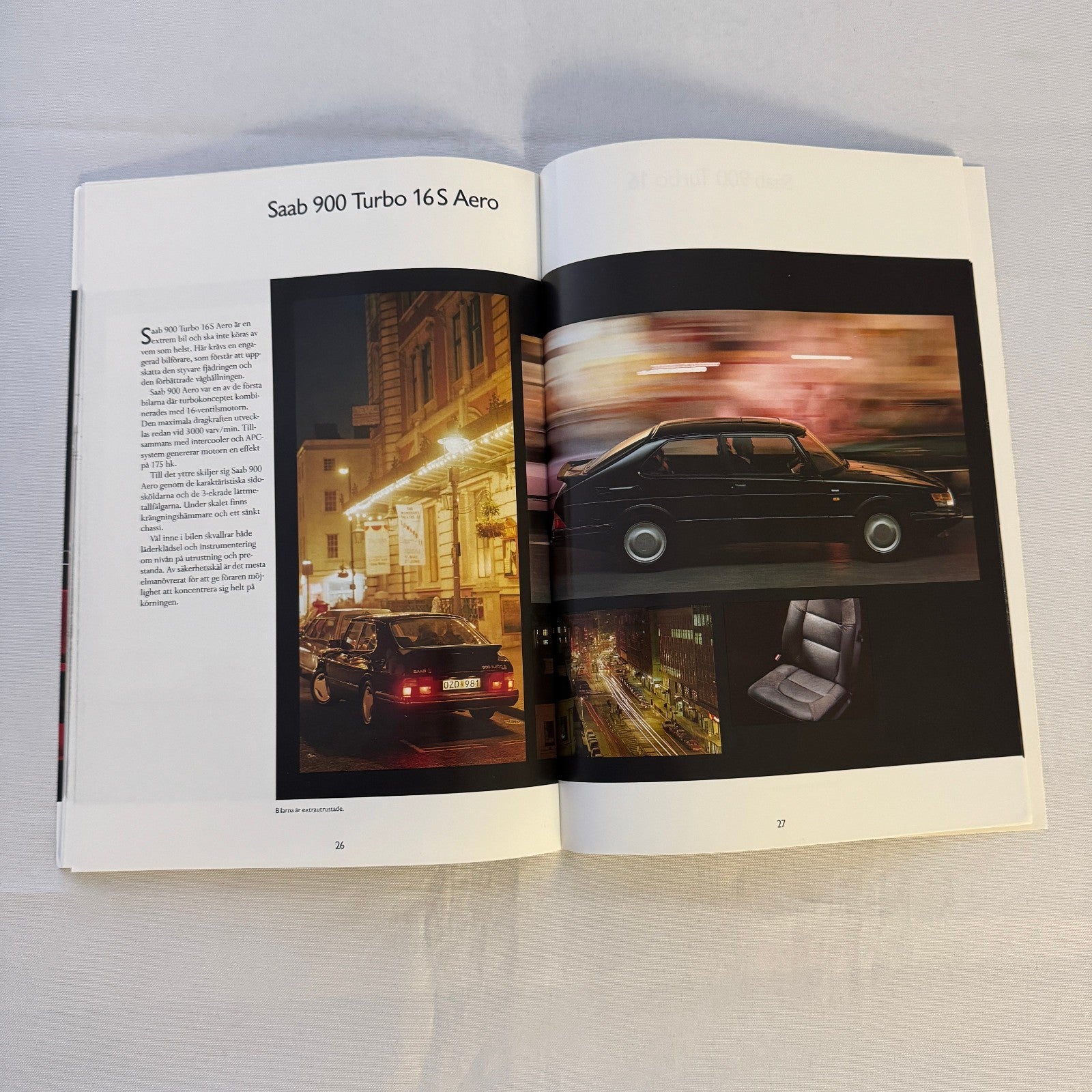 1991 Saab 900 Car Sales Brochure Catalog Saab 900 Cabriolet Turbo 16S SWEDISH