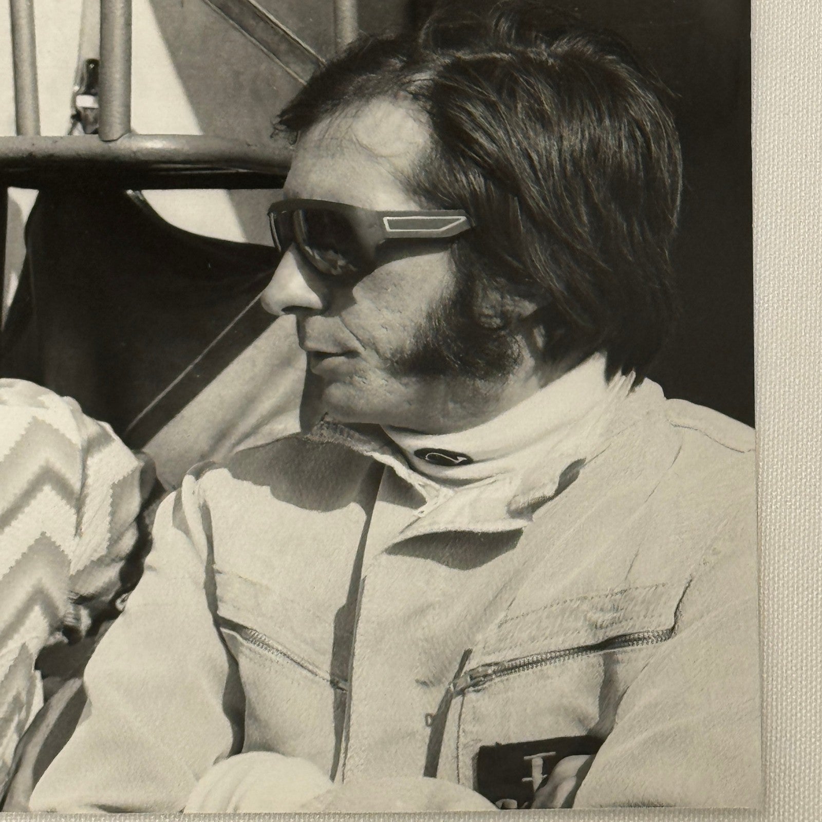 Vintage Racing Photo 1972 Italian Grand Prix Emerson Fittipaldi Colin Chapman