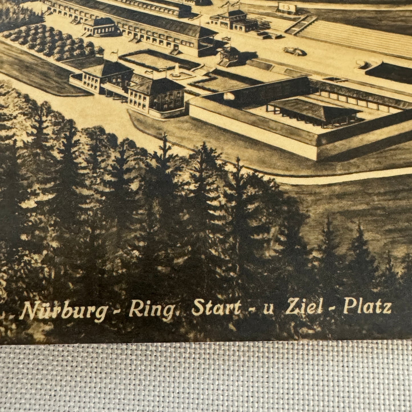 Vintage Nurburgring Race Track Postcard Post Card German Germany Posted