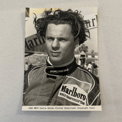 Olivier Grouillard 1990 MWCT Osella Racing Driver Press Photo Photograph