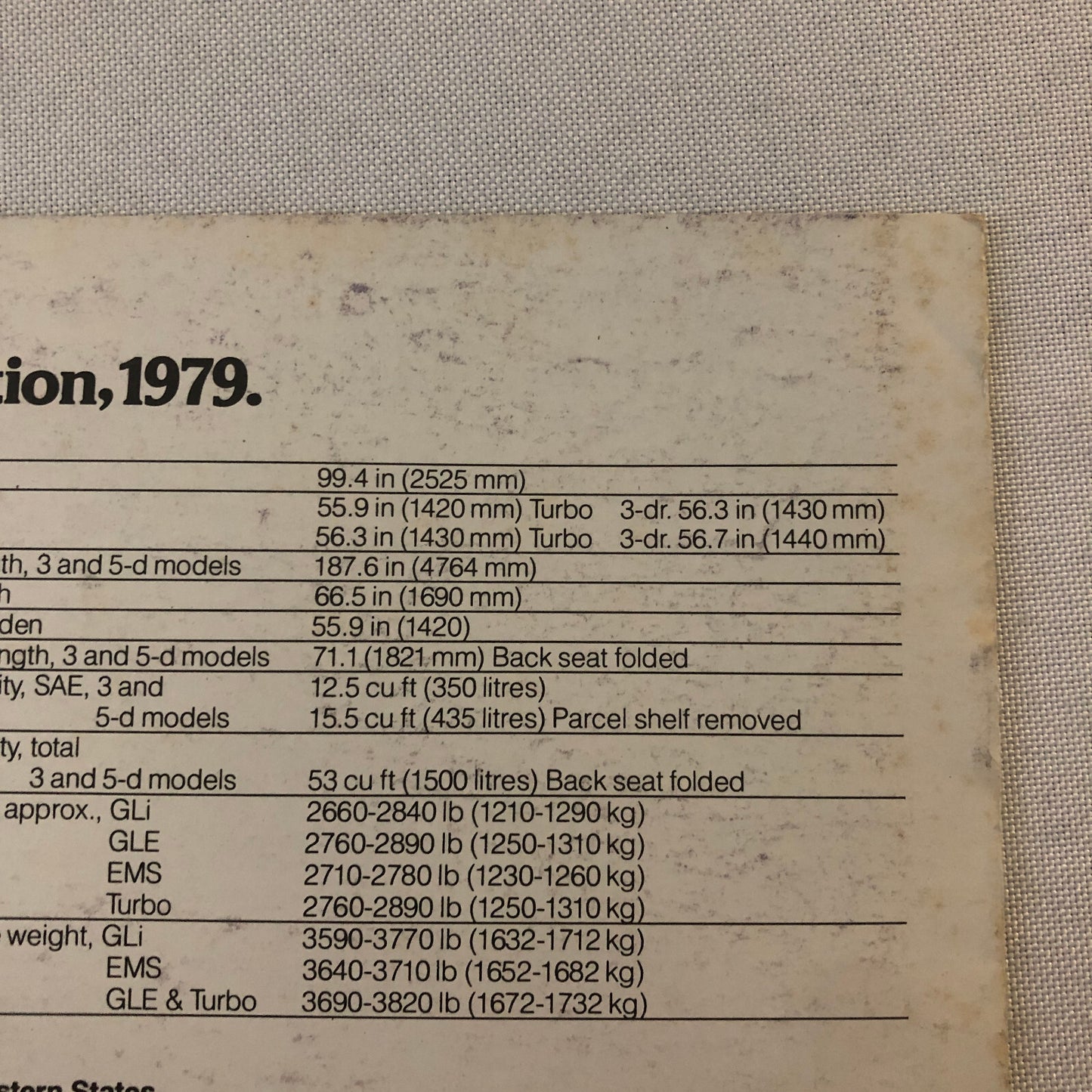 1979 Saab 900 Series Sales Brochure Catalog 900 EMS 900 Turbo 900 GLE