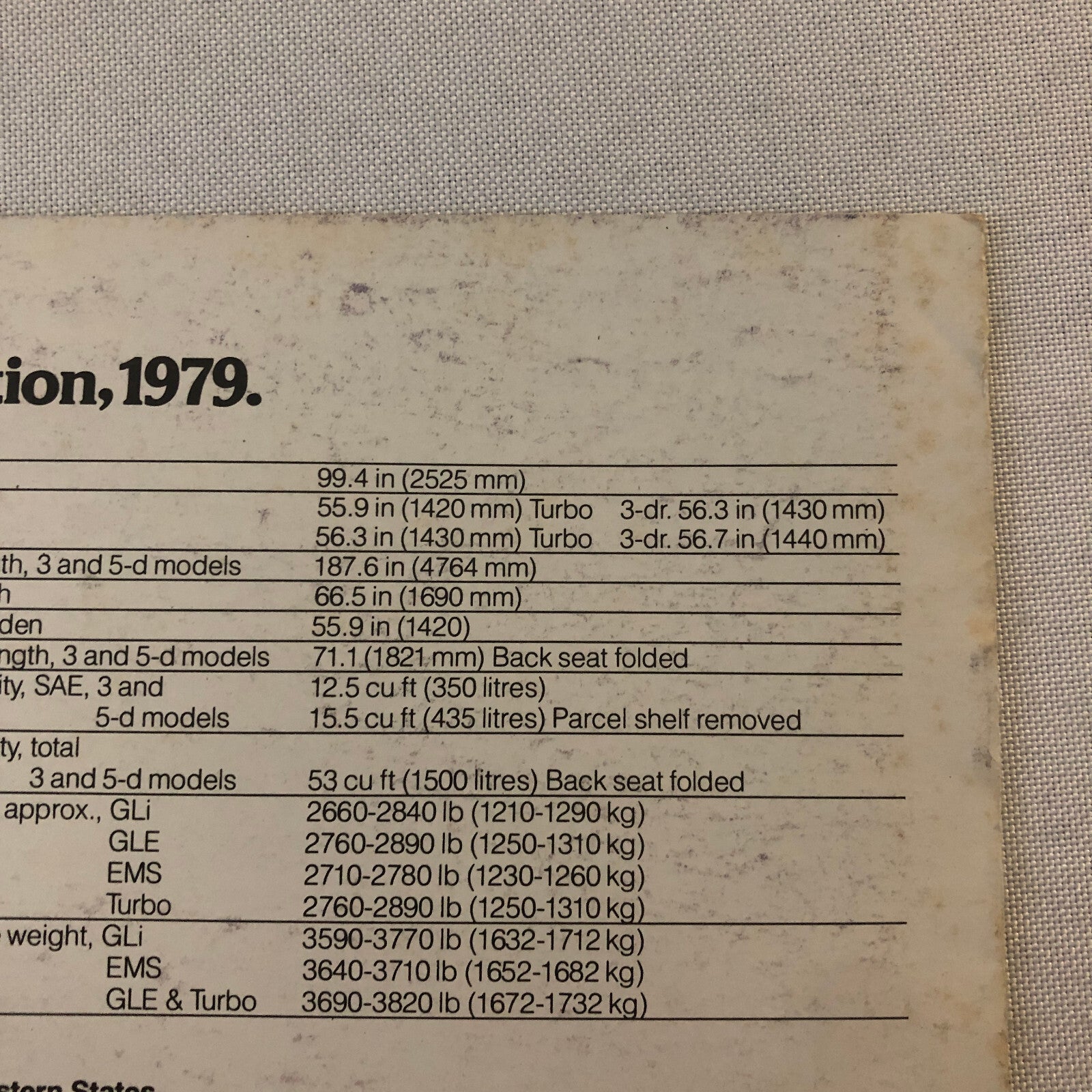 1979 Saab 900 Series Sales Brochure Catalog 900 EMS 900 Turbo 900 GLE