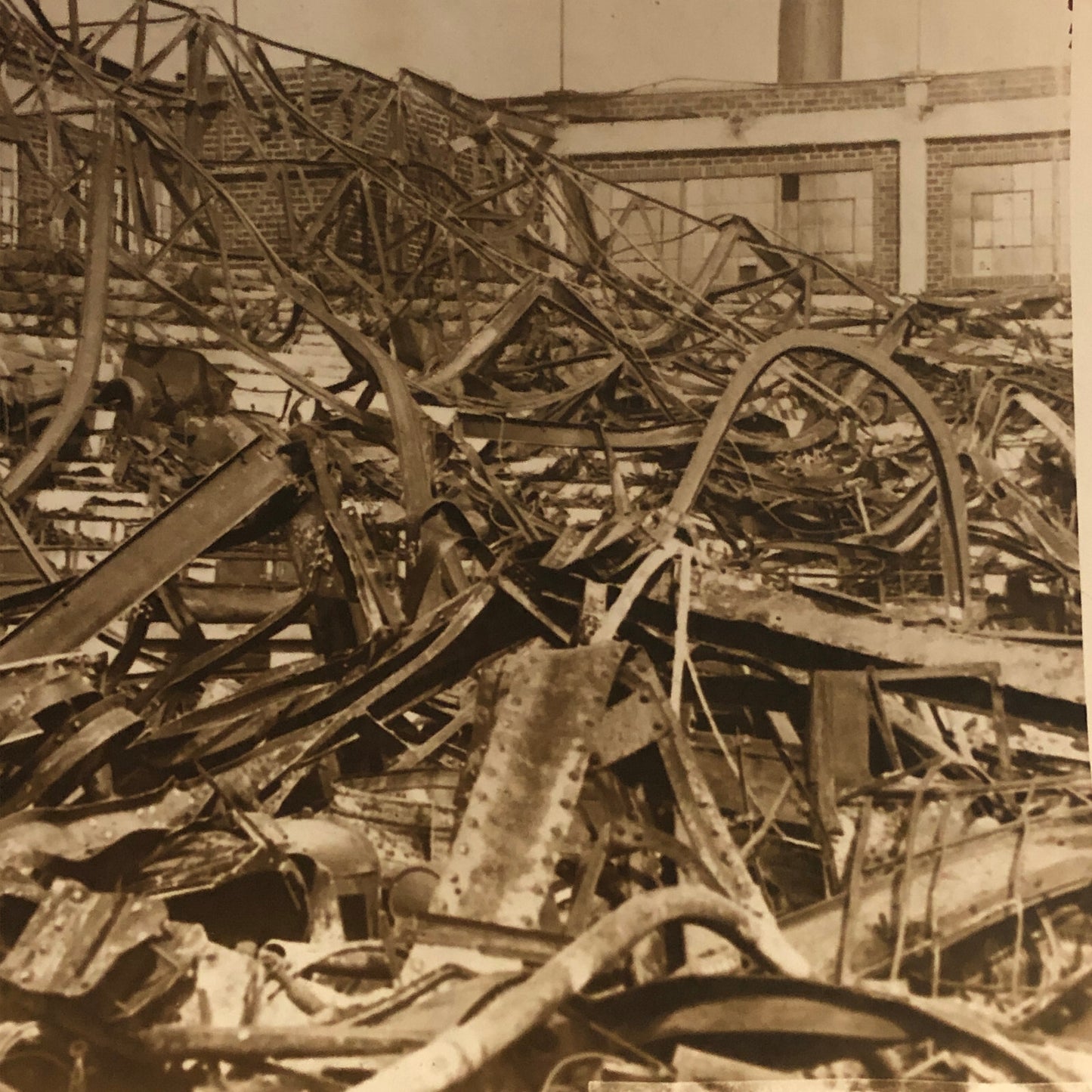 Press Photo Photograph Kansas City Auto Show Fire 1925 Underwood & Underwood Car