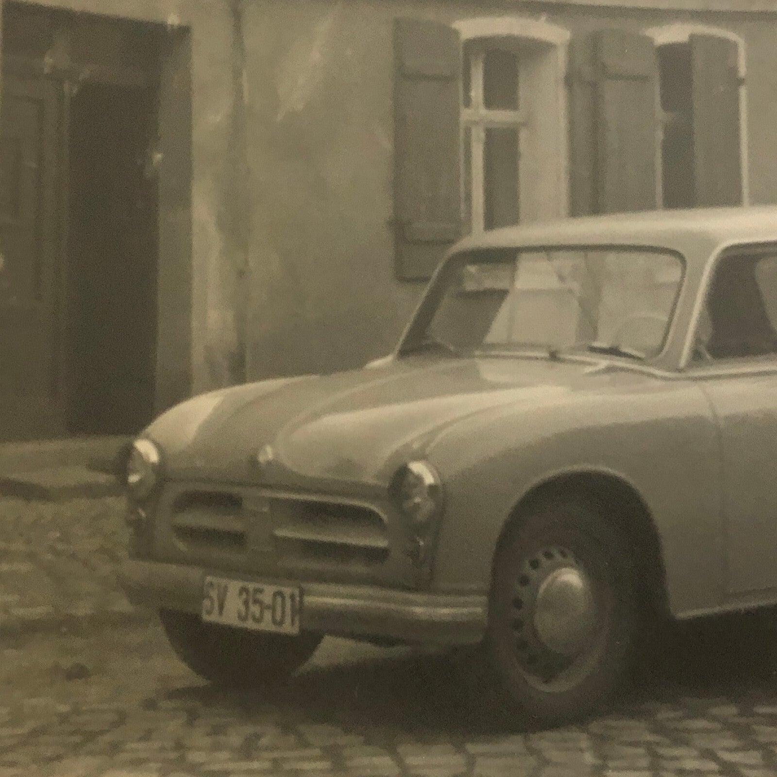Vintage Photo Photograph Snapshot Lot of 2 Woman with Car Germany 1956 AL22SM1