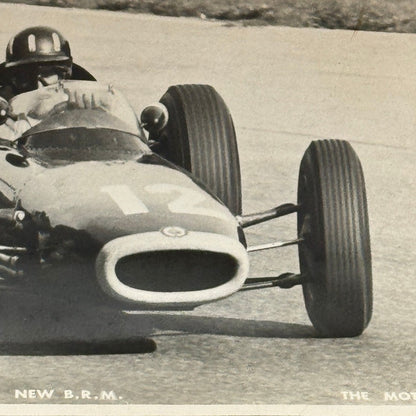 Vintage Racing Photograph Graham Hill BRM Car Monza 1963 Race Motorsport