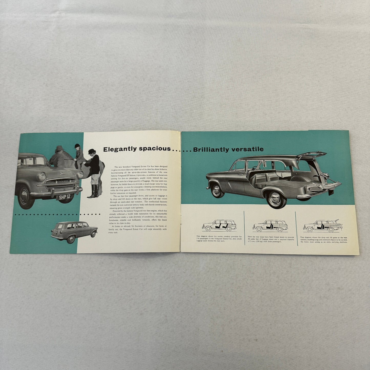 Standard Vanguard Estate Car Station Wagon Sales Brochure Catalog Vintage