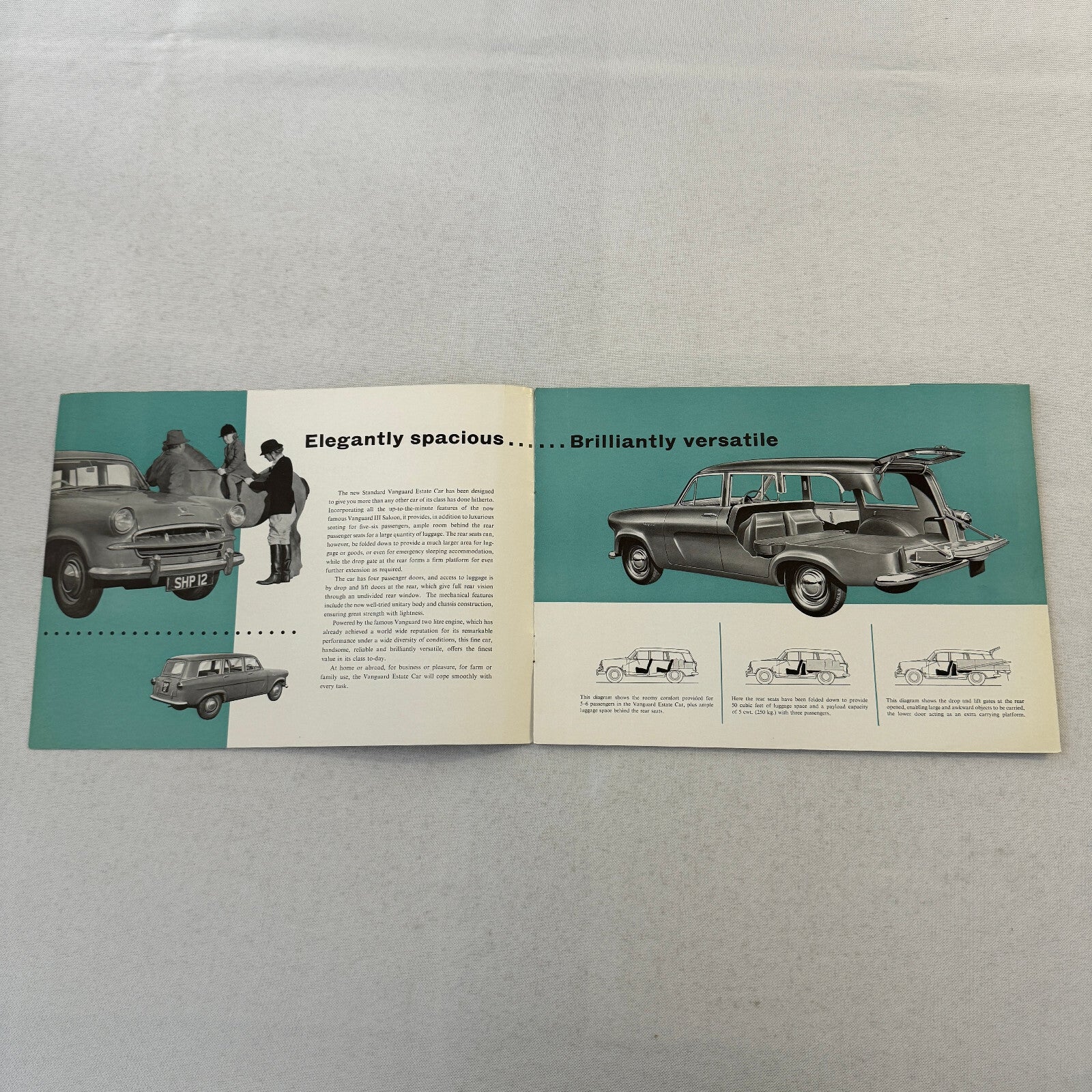 Standard Vanguard Estate Car Station Wagon Sales Brochure Catalog Vintage