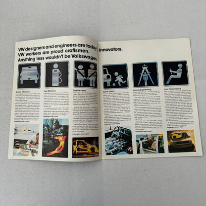 1980 Volkswagen VW Car Sales Brochure Catalog Rabbit Vanagon Camper Pickup +