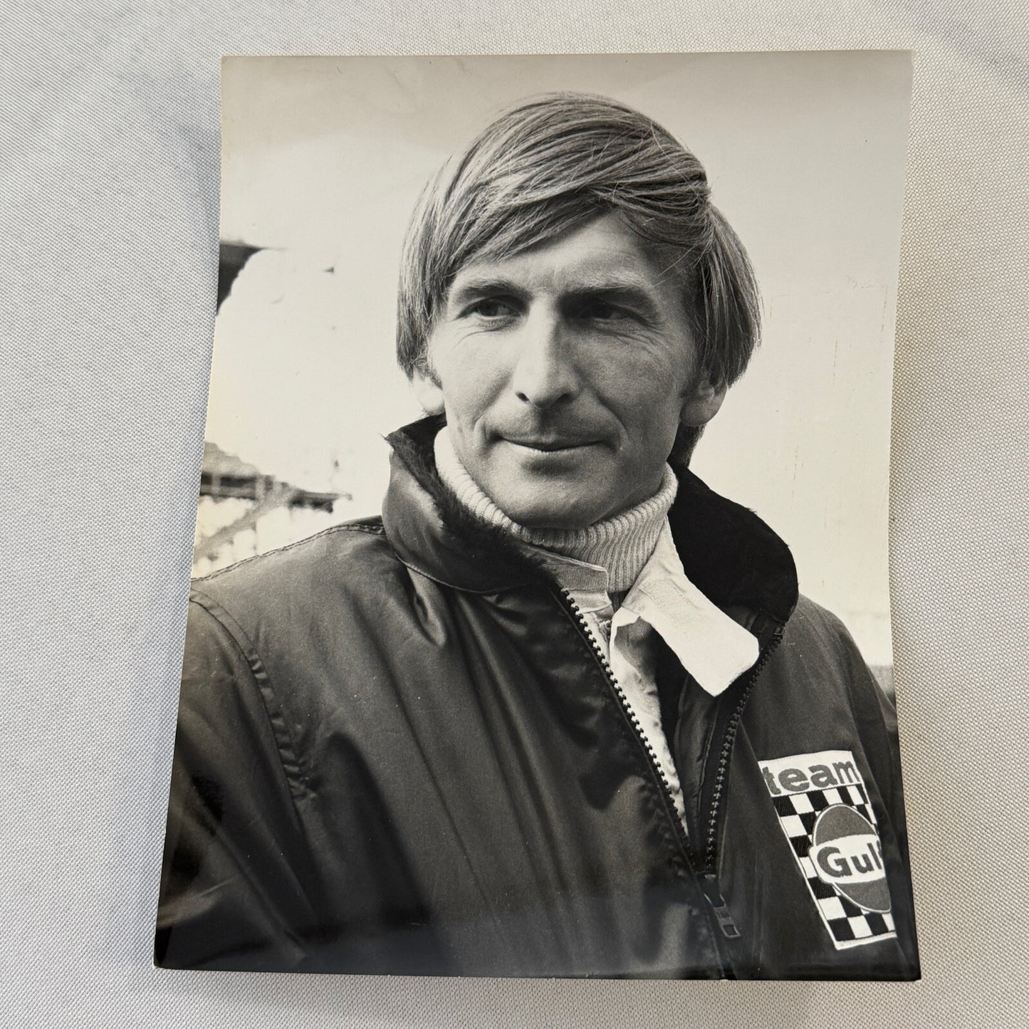 Porsche Racing Driver Derek Bell Photo Photograph Vintage