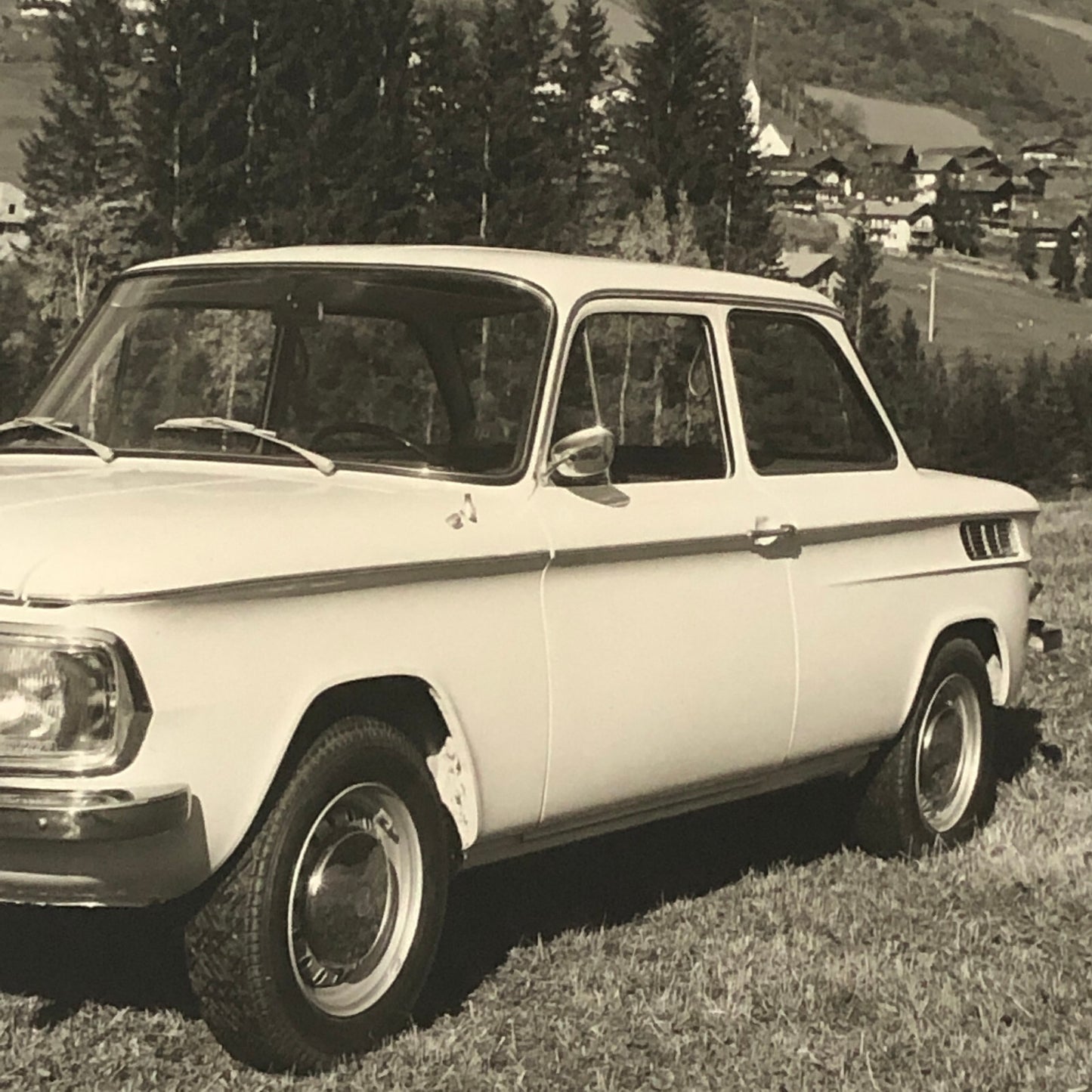 NSU 1200CS 1970 Factory Photo Photograph Print Vintage NSU 1200 CS