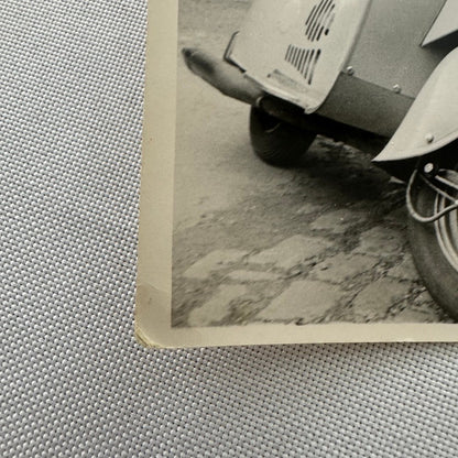 Vintage Scooter Photo Photograph Print Unidentified