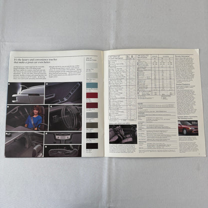 1991 Subaru XT Series Car Sales Brochure Catalog Vintage Advertising Coupe