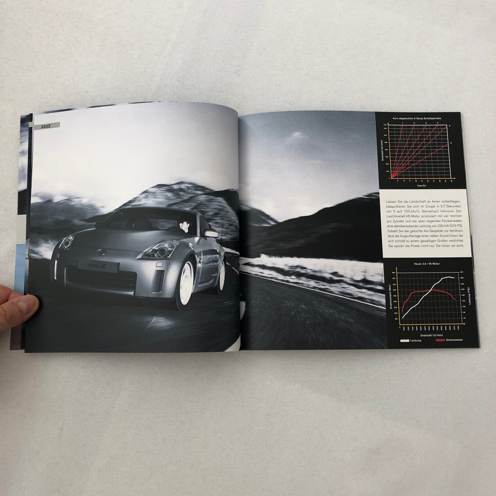 Nissan 350Z 350 Z Coupe and Roadster Car Sales Brochure Catalog GERMAN Text 2007