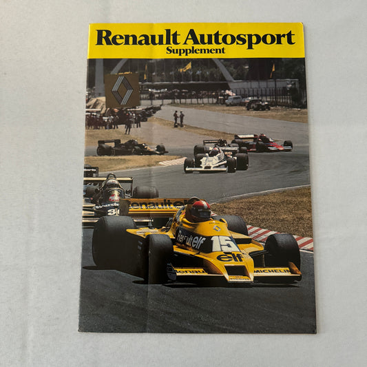 Vintage Renault Racing Supplement Magazine F1 Formula One ELF Renault 5 Gordini