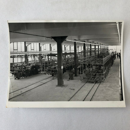 Vintage Plaxton Coachworks Bus Factory Photo Photograph Truck 