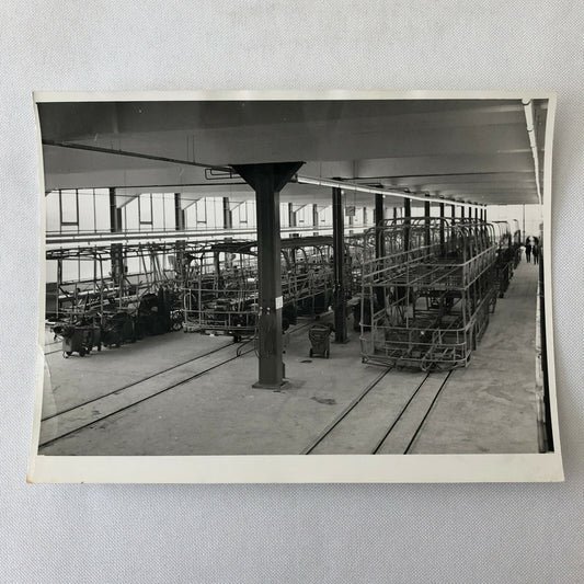 Vintage Plaxton Coachworks Bus Factory Photo Photograph Truck 