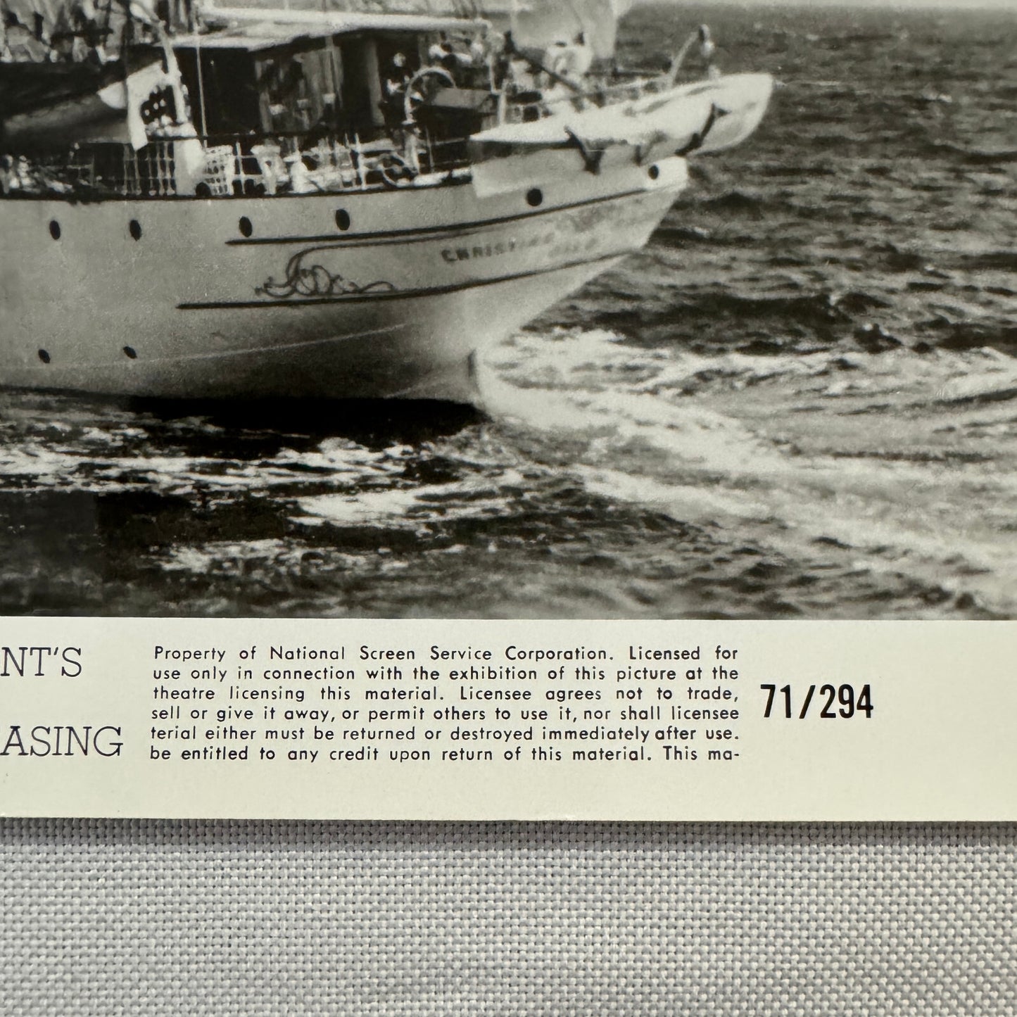 Louis de Rochemont Windjammer Movie Press Photo Photograph Cinerama 1971 Film