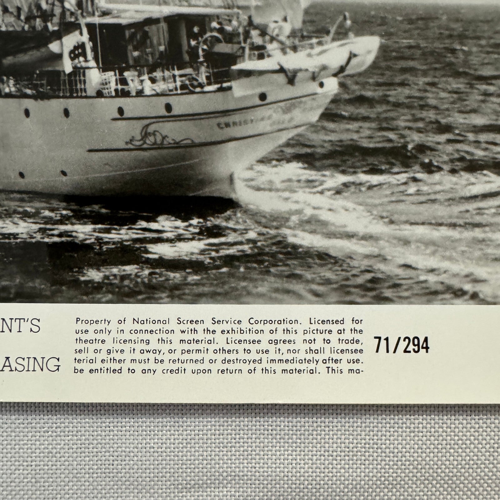 Louis de Rochemont Windjammer Movie Press Photo Photograph Cinerama 1971 Film