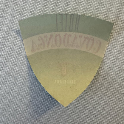 Vintage Travel Luggage Label Covadonga Barcelona Spain Spanish Espana