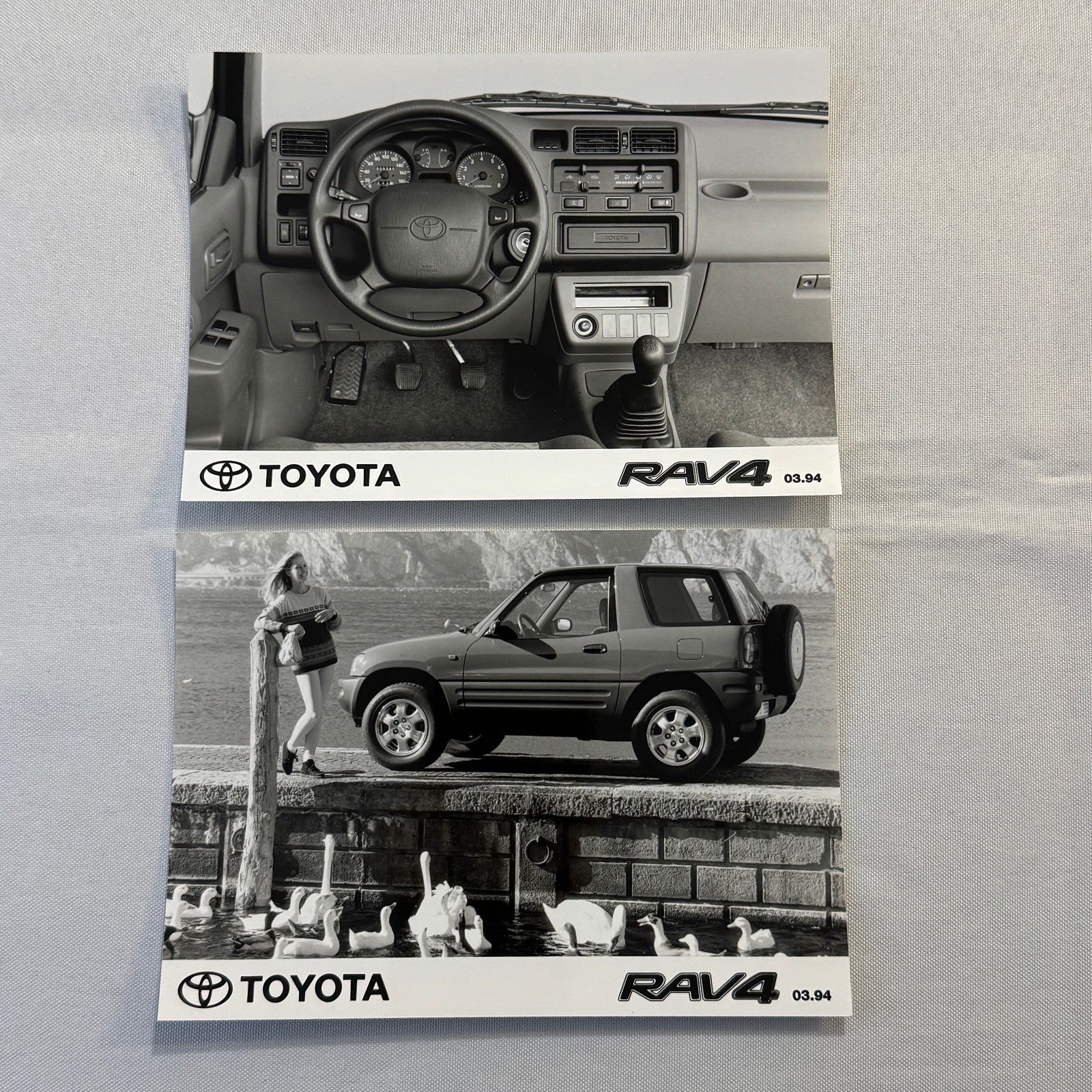 1994 Toyota RAV4 SUV Factory Press Photo Photograph Lot 2x