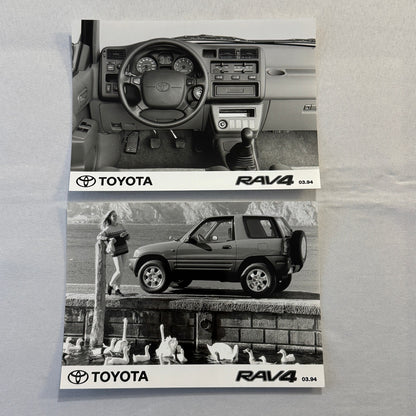 1994 Toyota RAV4 SUV Factory Press Photo Photograph Lot 2x