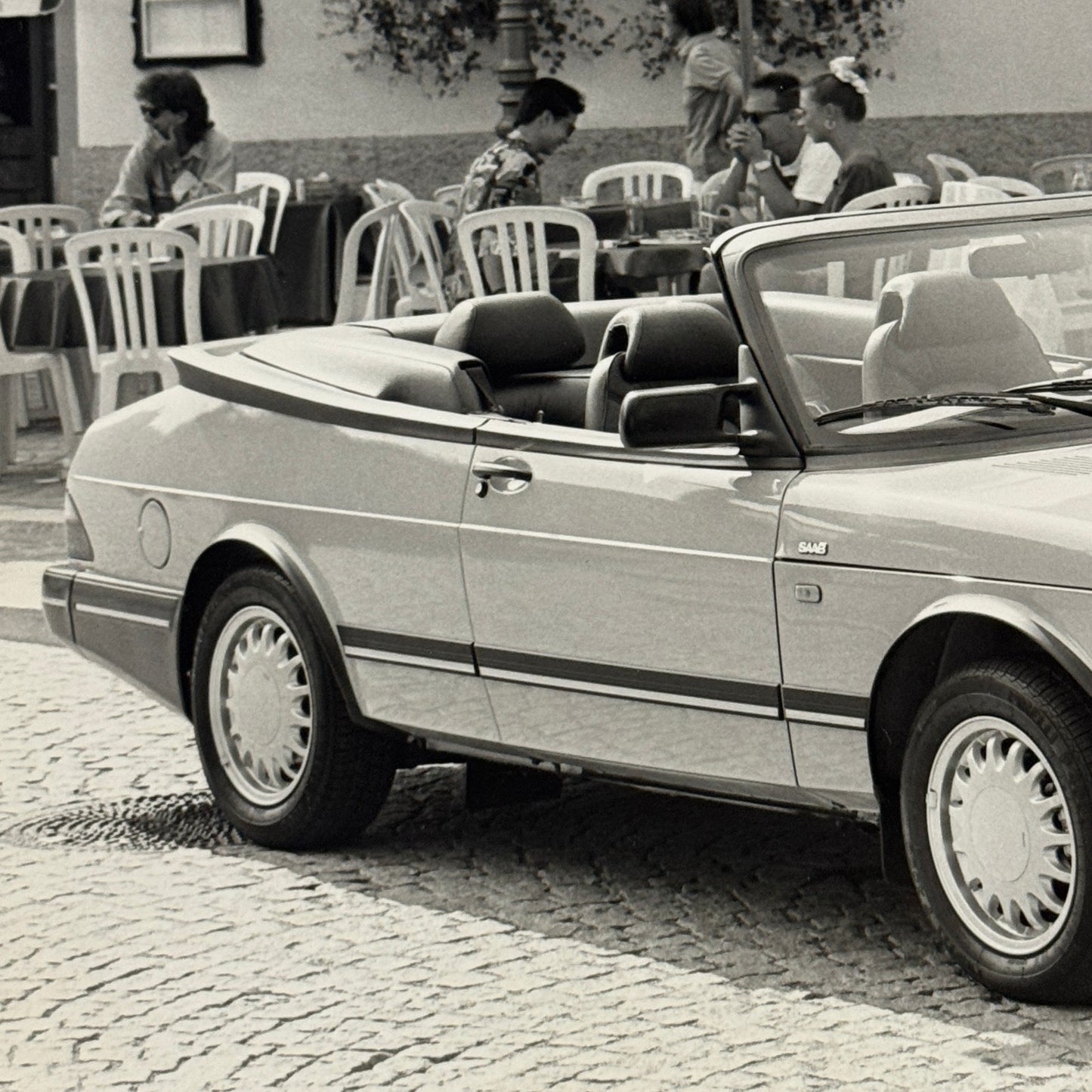 1992 Saab 900 Turbo 16 Cabriolet Convertible Car Factory Photo Photograph Print
