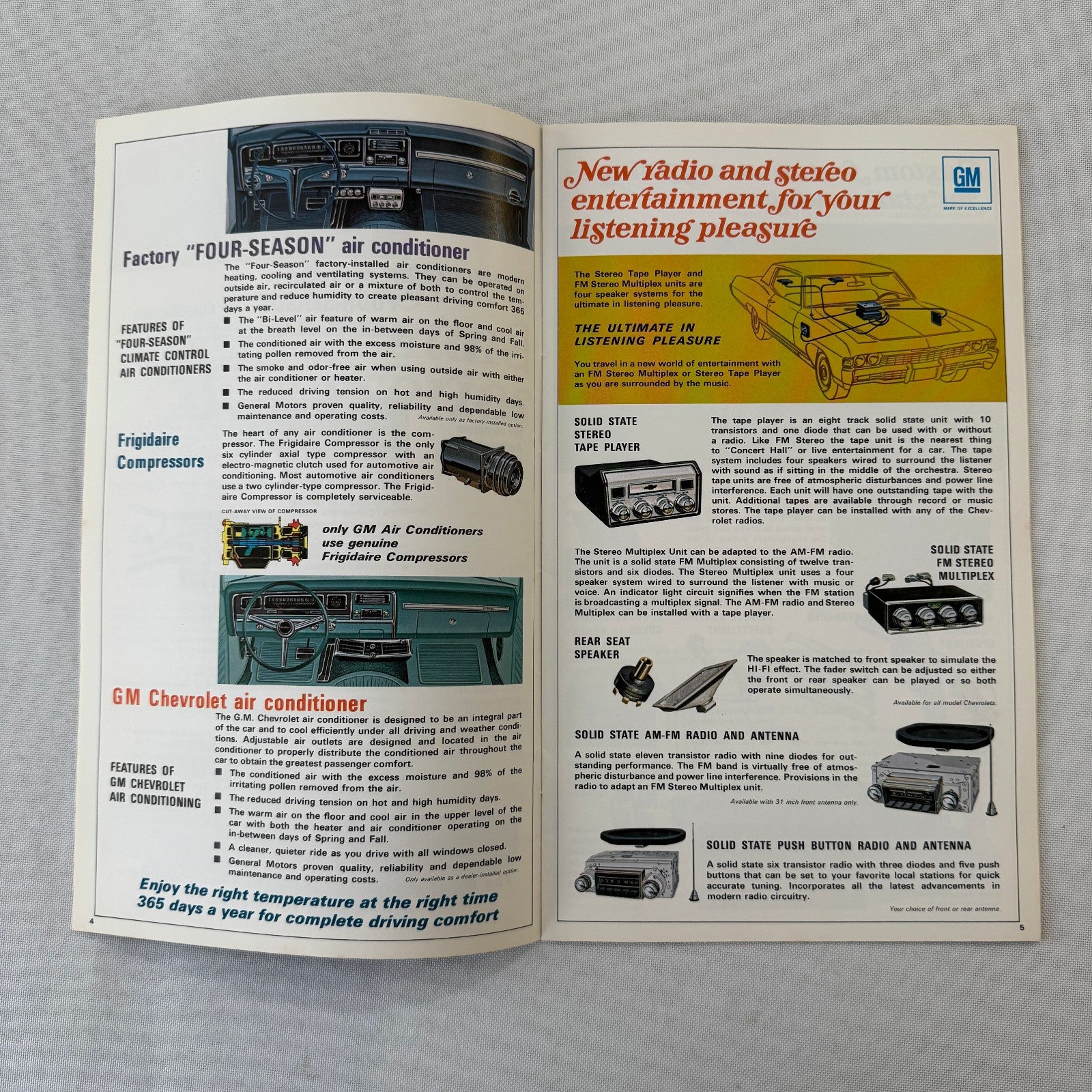 1968 Chevrolet Custom Accessories Brochure Catalog Caprice Bel Air Impala +