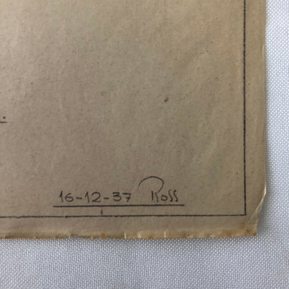 1937 Coachbuilder Bus Design Blueprint Rendering Blue Print Coach Bus Truck