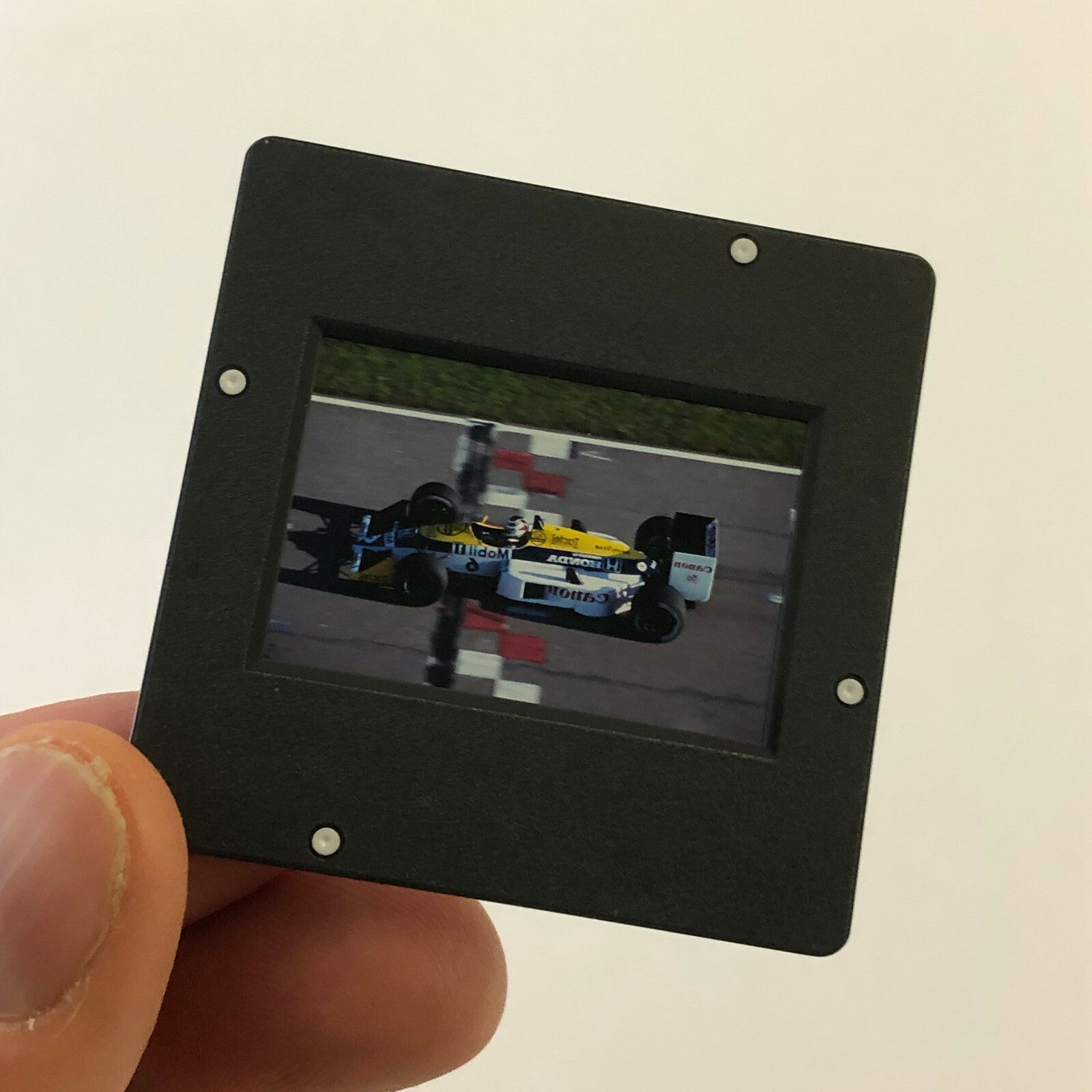 Nelson Piquet Canon WIlliams Honda Car DPPI 35MM Press Photo Slide F1 Racing 