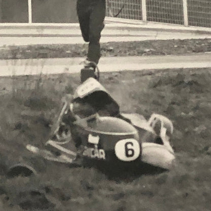 Motorcycle Sidecar Racing Crash Accident Photo Lot 4x German Rudi Kurth Dane Row