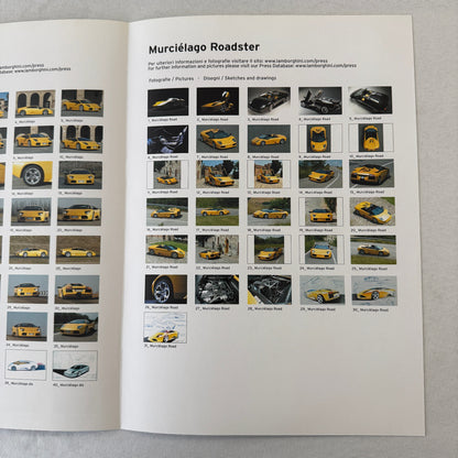 2005 Lamborghini Geneva Autoshow Press Kit Murcielago Concept S Gallardo