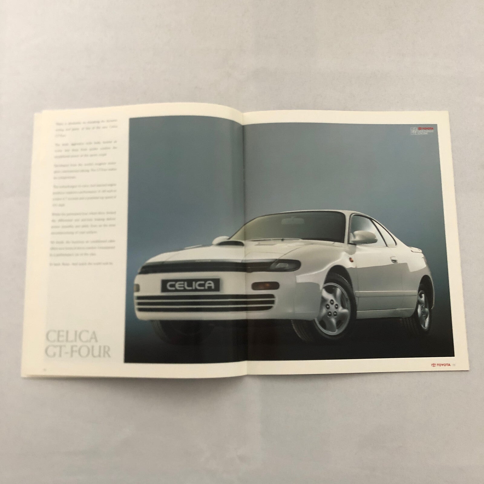 1990 Toyota Sports Car Sales Brochure Catalog Celica Supra MR2 Corolla UK Market