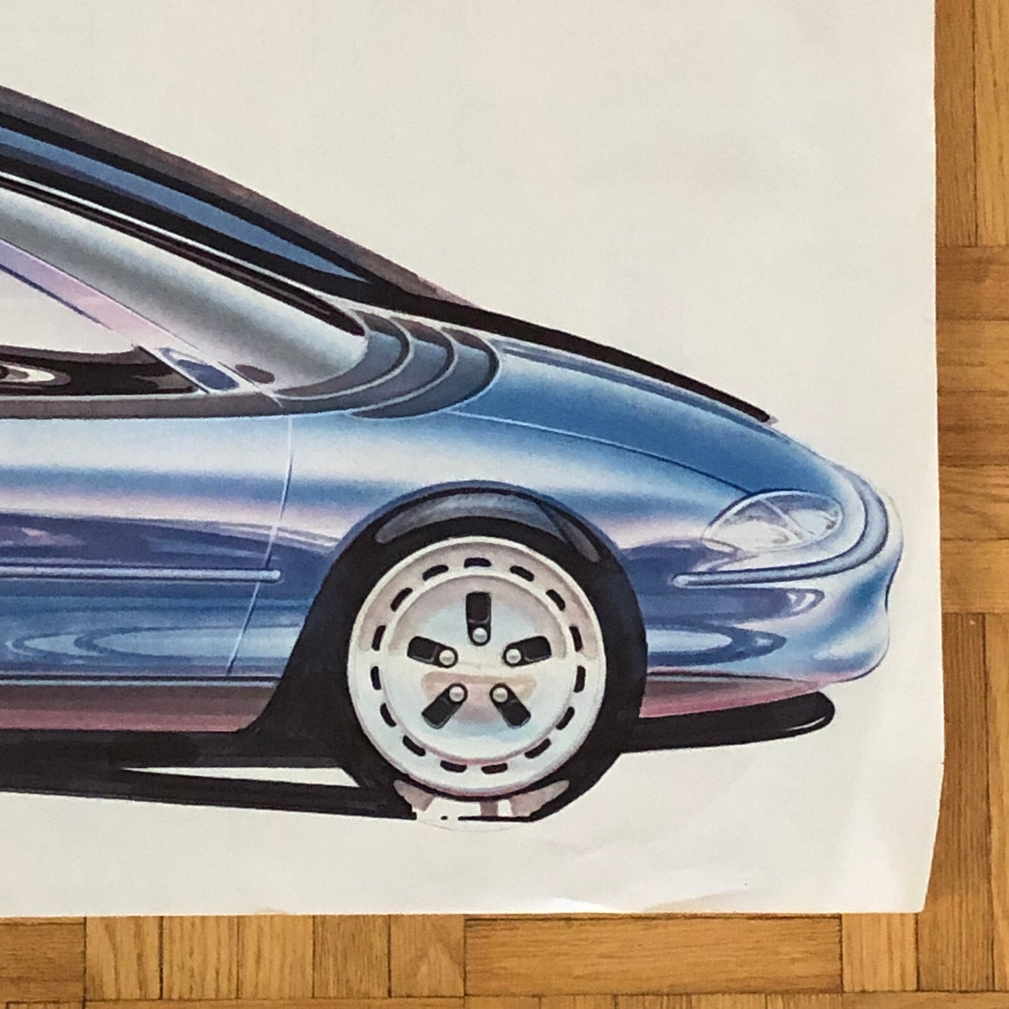 Car Styling Concept Illustration Art Drawing Sketch Vintage