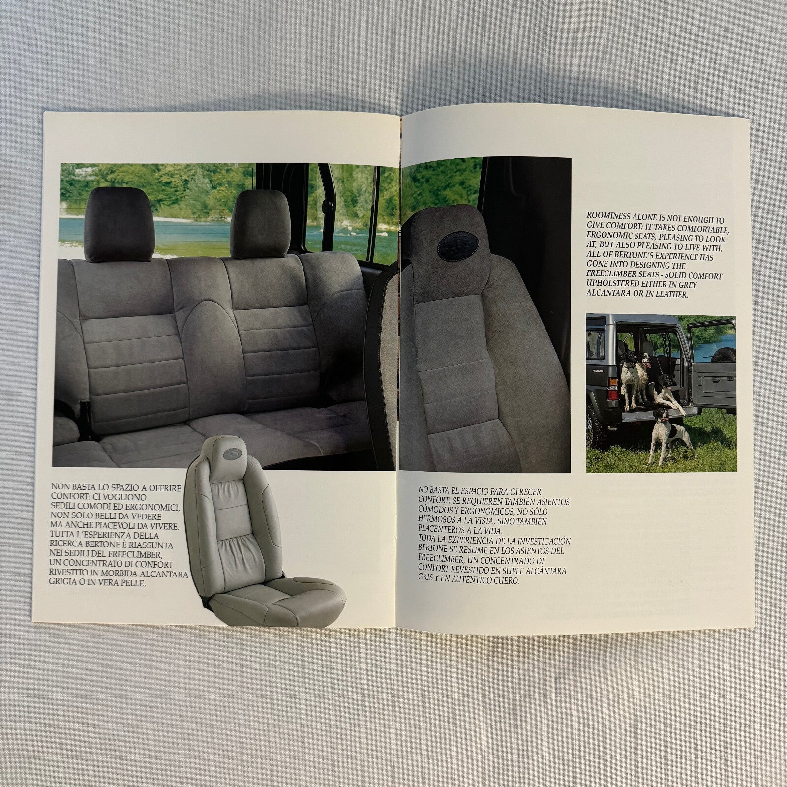 1991 Bertone Freeclimber SUV Sales Brochure BMW Engine Bertone Free Climber