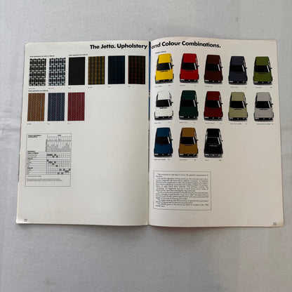 1982 Volkswagen Jetta Sales Brochure Catalog Advertising VW Jetta