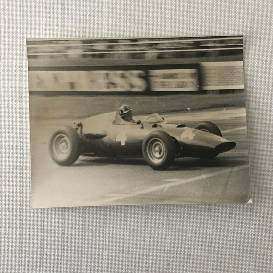 Vintage Racing Car Photo Photograph Print - Possibly BRM Car ? 