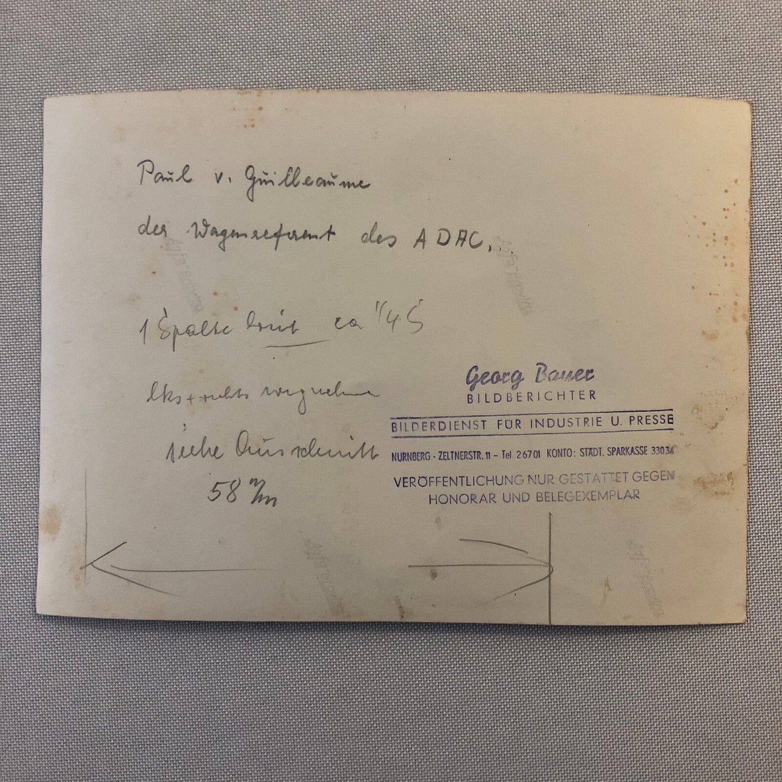 Vintage Racing Photo Photograph ADAC Race