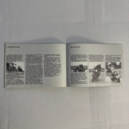 Vintage BMW Motorcycle Brochure Book Practical Driving Theory GERMAN TEXT